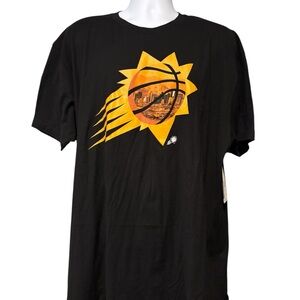 Men’s NBA Phoenix Suns Black and Orange Short Sleeve Tee Size 2XL NEW
